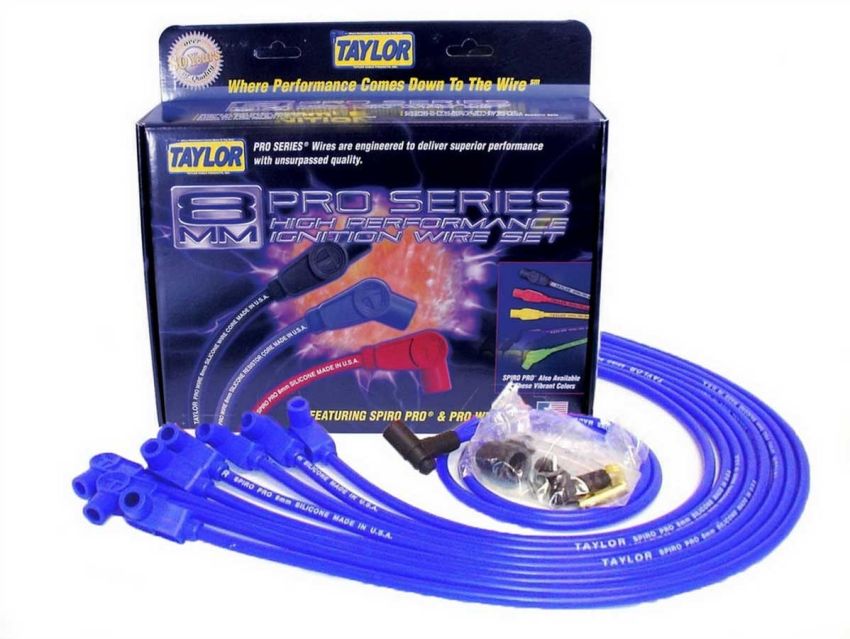 Taylor Cable 76628 SBC 8MM Pro Race Wires- Blue