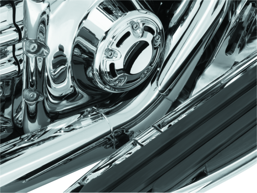 Kuryakyn 9196 Bridge The Gap Heat Shield 93-08 Touring Models Chrome