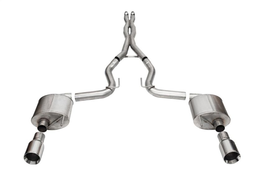 CORSA Performance 21255 Corsa 2024 Ford MustangGT Sport Cat-Back Exhaust Sys. 3.0in Dual Rear Exit w/4.5in StraightCut Tips