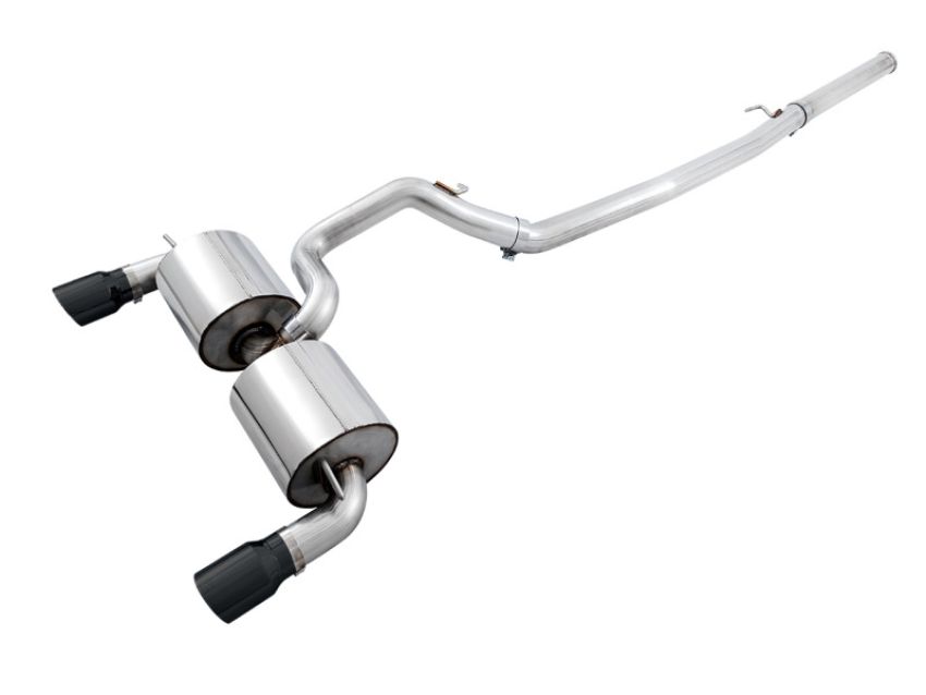 AWE Tuning 3015-33088 Ford Focus RS Touring Edition Cat-back Exhaust - Non-Resonated - Diamond Black Tips