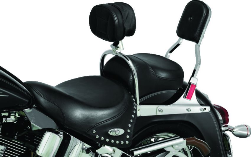 Kuryakyn 8987 Driver Backrest Most Softail Models Chrome