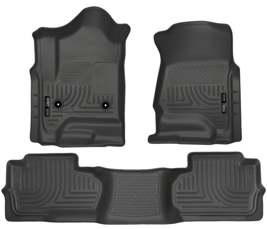 HUSKY LINERS HSK98241 15-   GM 2500HD Dbl Cab Floor Liners Black