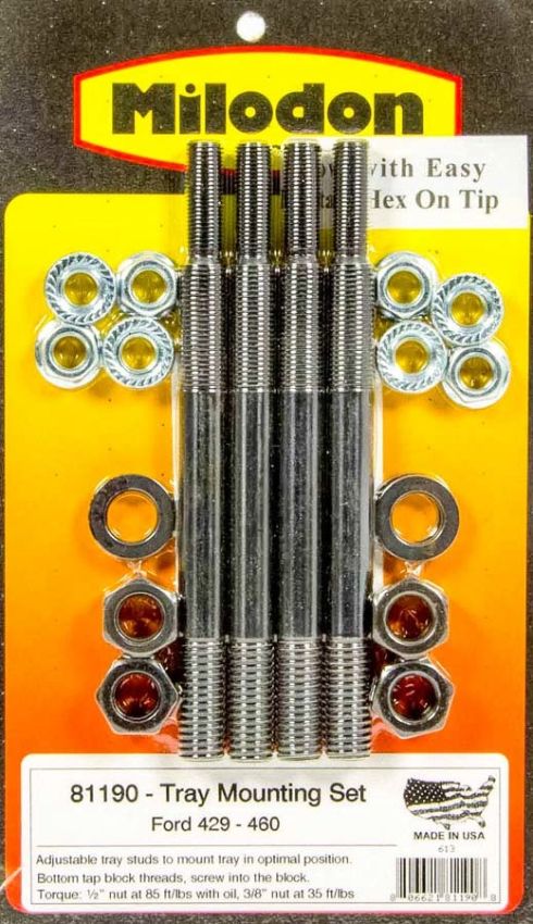 MILODON MIL81190 BBF Windage Tray Installation Kit