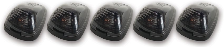 Pacer Performance 20-236S LED Smoke Hi-5 Cab Roof Light Kit, 99-16 Ford Style