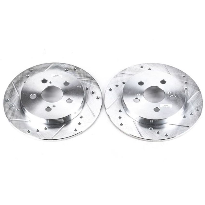 PowerStop JBR1362XPR PowerStop Evolution Performance Drilled, Slotted & Plated Brake Rotor Pair