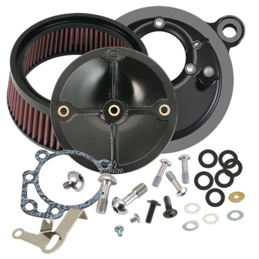 S&S Cycle 170-0057 93-99 BT w/ Super E/G Carb Stealth Air Cleaner Kit w/o Cover