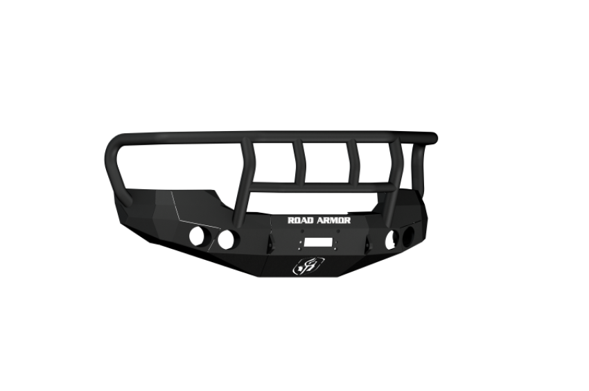 Road Armor 37402B 08-10 GMC 2500 Stealth Front Winch Bumper w/Titan II Guard - Tex Blk