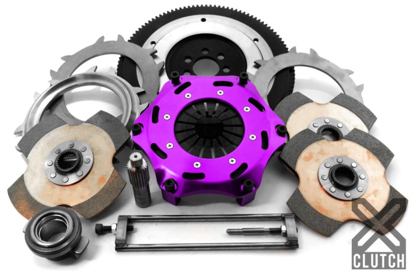 XCLUTCH XKMI18523-3E 07-17 Mitsubishi Lancer EVO X 2.0L 7.25in Triple Solid Ceramic Clutch Kit
