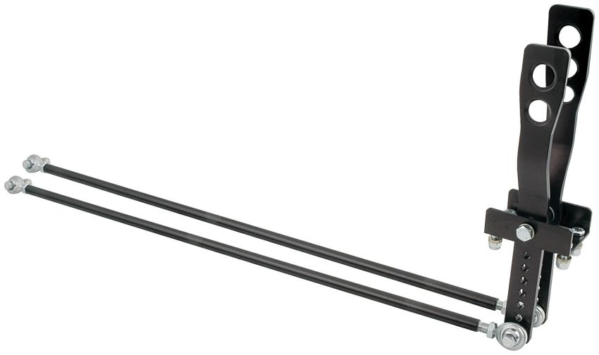 ALLSTAR PERFORMANCE ALL54124 2 Lever Shifter Black Unequal Length Handles