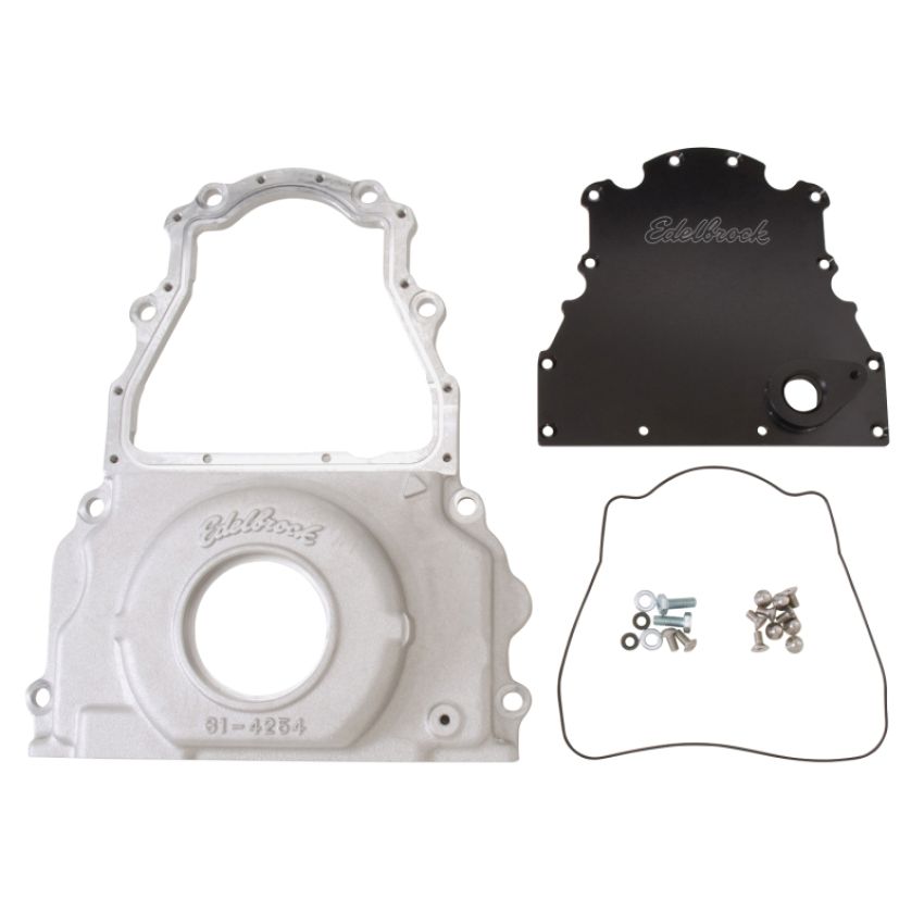 EDELBROCK EDE4255 GM Timing Cover - LS Series - 2pc.