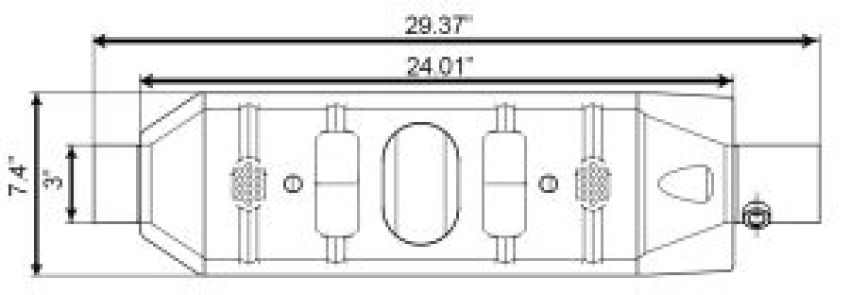 Different Trend Regular Catalytic Converters OBD II Epa Complant 566400