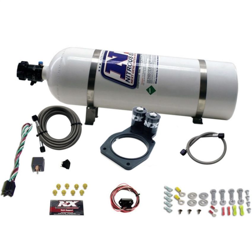 Nitrous Express 20931-15 5TH GEN CAMARO PLATE SYSTEM (50-150HP) 200HP-225HP JETTING AVAILABLE 15LB BOTTLE