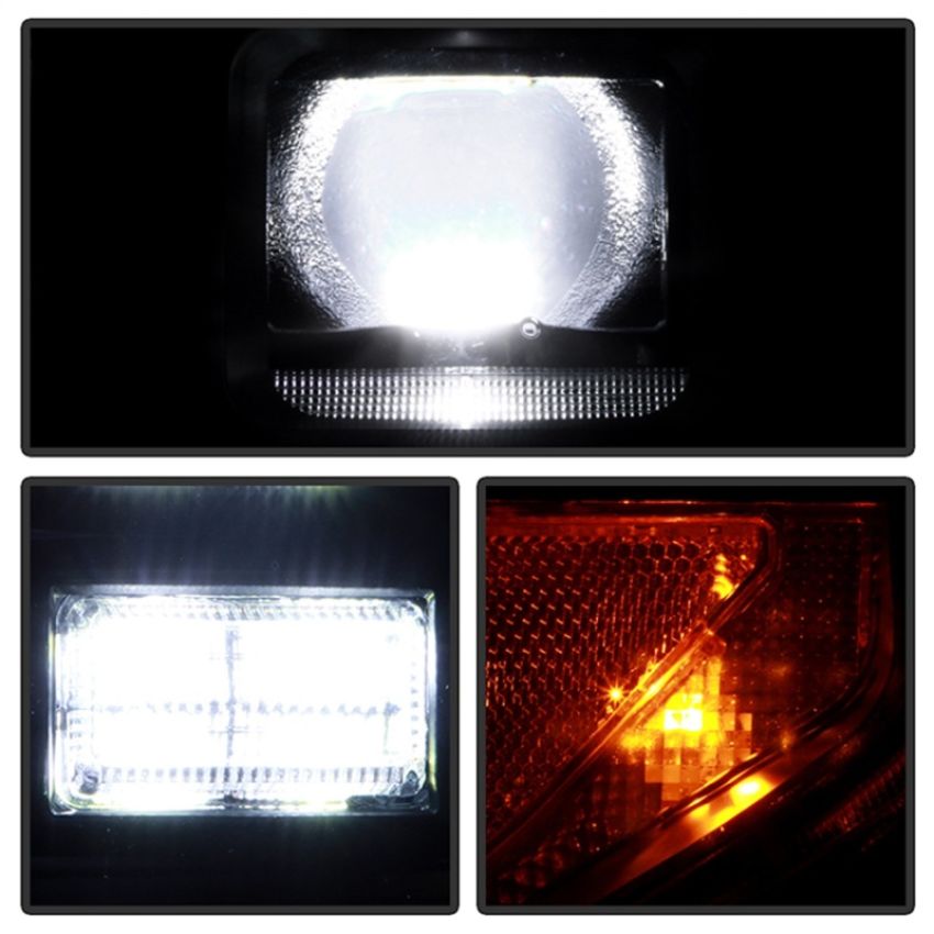 SPYDER 5088727 High-Power LED Module (High Beam And Low Beam) Equipped Headlights - Black