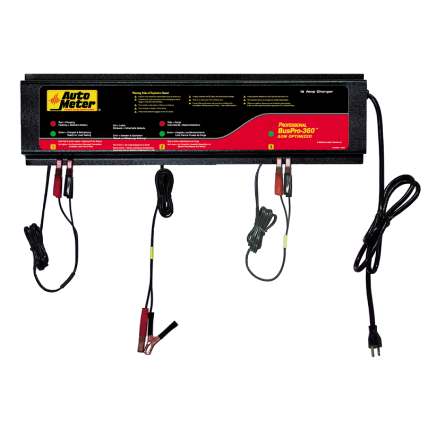 AutoMeter BUSPRO-360 3 STATION CHARGER, 5 AMPS/STATION, 120V, AGM