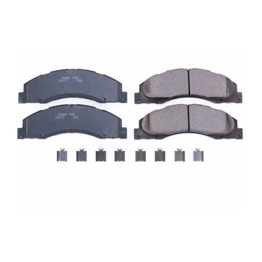 PowerStop 17-1328 PowerStop - Z17 Low-Dust Ceramic Brake Pads with Hardware