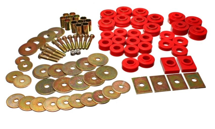 Energy Suspension 3.4155R Energy 64-67 Buick Century/Regal/Grand National/Skylark/Special Red Body Mount Set