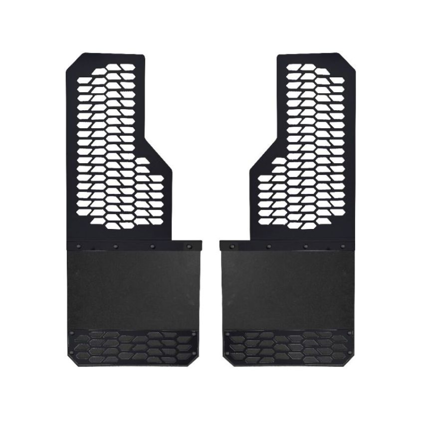 Putco 78230 17-20 Ford SuperDuty - Set of 2 (Excl Dually Rear) Mud Skins - HDPE w/ Hex Shield