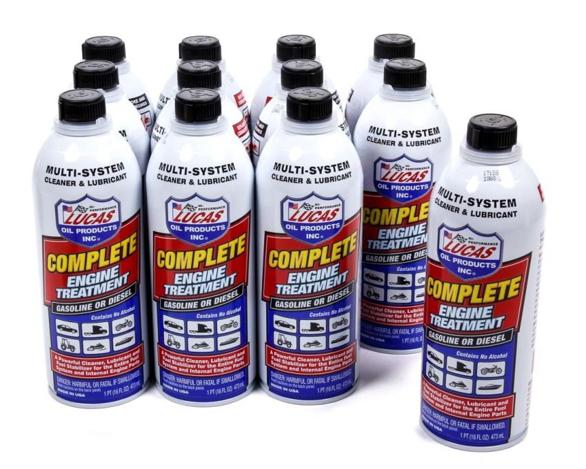 LUCAS OIL LUC10016-12 Complete Engine Treat Ment Case 12 x 16 Oz