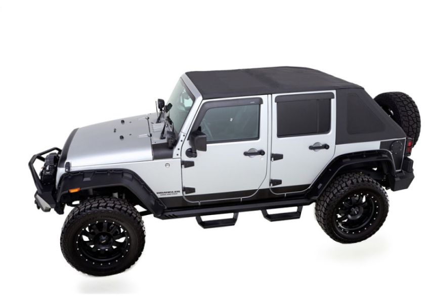 Rampage 139935 2007-2018 Jeep Wrangler(JK) Trailview Fastback - Black Diamond (2 Door)