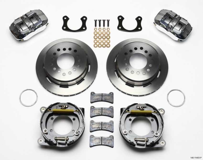 Wilwood 140-11403-P Dynapro Low-Profile 11.00in P-Brake Kit - Polish Small Ford 2.50in Offset