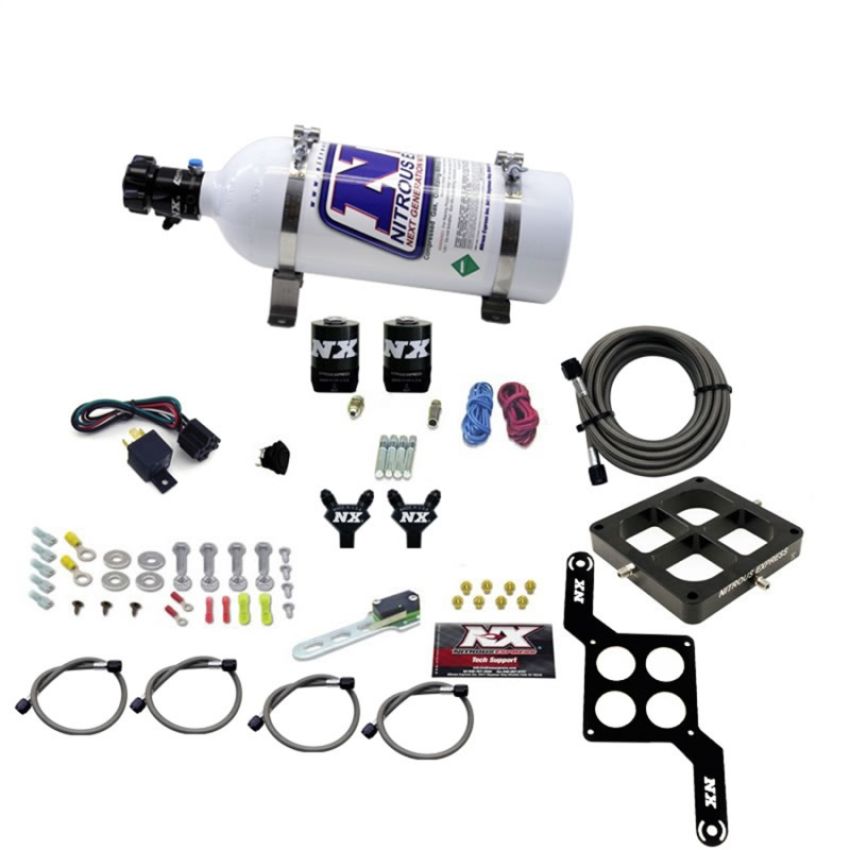 Nitrous Express 60547-05 DOMINATOR BILLET CROSSBAR PRO POWER (100-200-300-400-500HP) WITH 5LB BOTTLE.