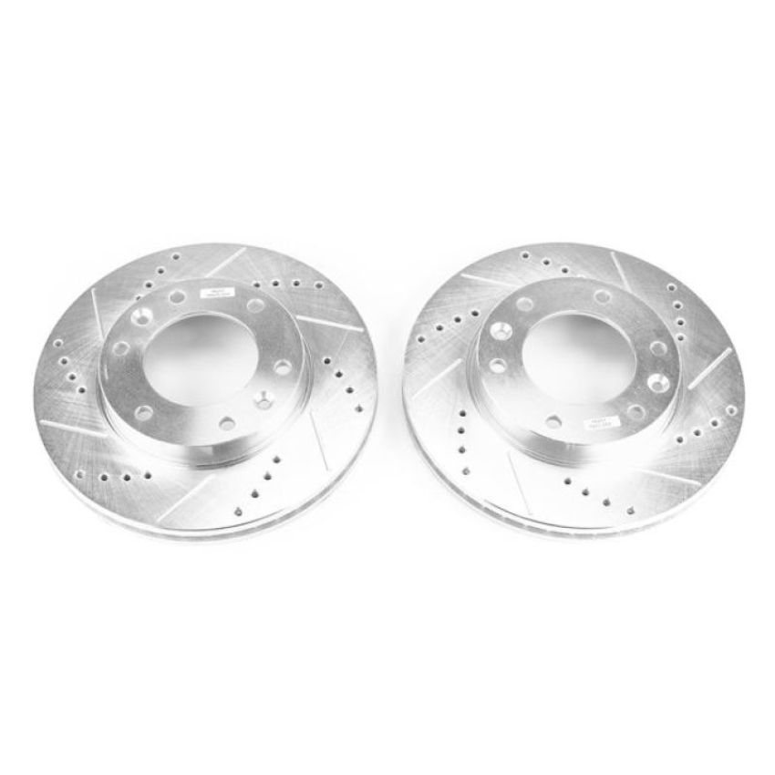 PowerStop JBR1322XPR PowerStop Evolution Performance Drilled, Slotted & Plated Brake Rotor Pair