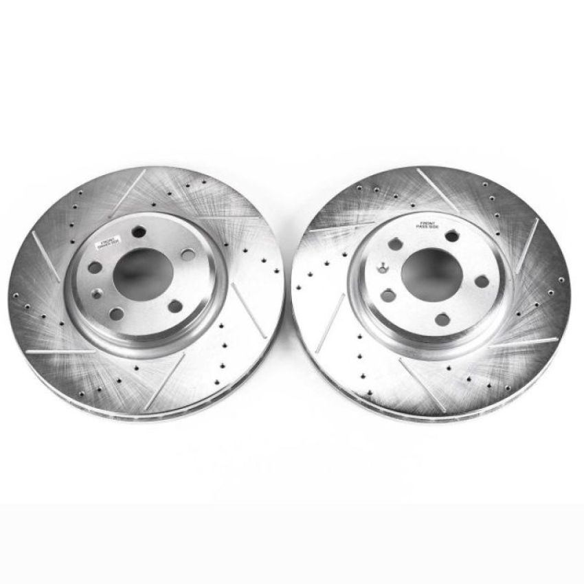 PowerStop EBR838XPR PowerStop Evolution Performance Drilled, Slotted & Plated Brake Rotor Pair