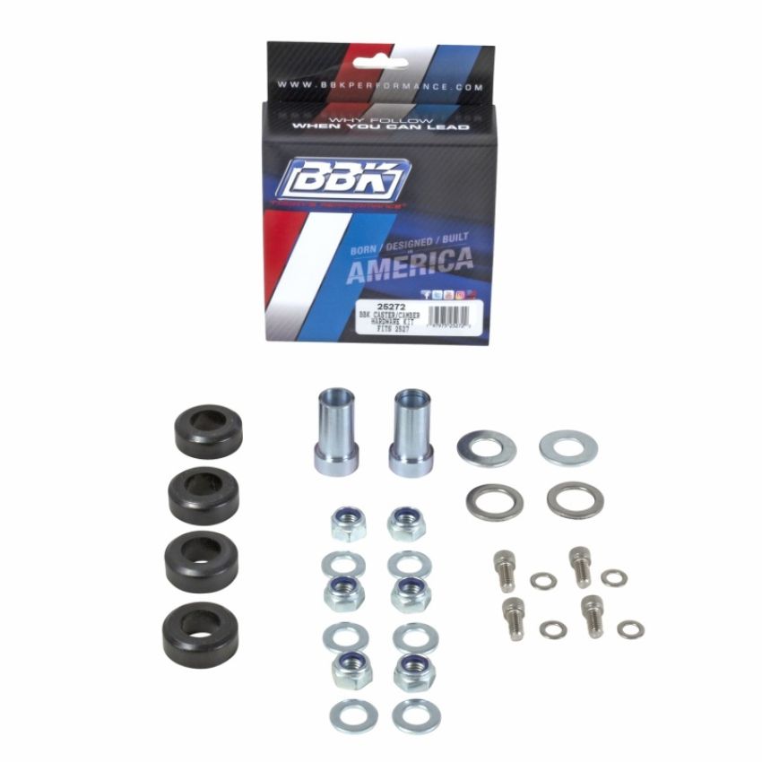 BBK Performance Parts 25272 1994-2004 MUSTANG BBK FRONT CASTER CAMBER PLATE HARDWARE KIT FOR 2527