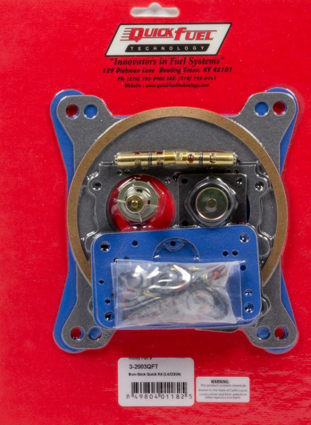 QUICK FUEL TECHNOLOGY QFT3-2003 Carb Rebuild Kit w/Non- Stick Gaskets 4223/4224