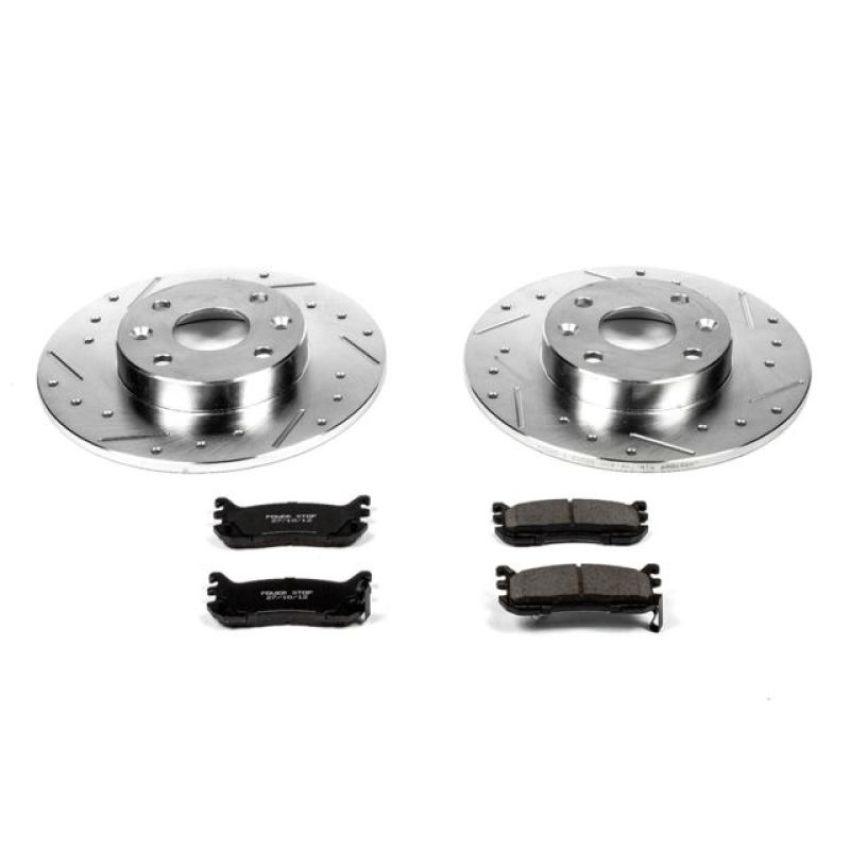 PowerStop K772 Z23 Daily Driver Carbon-Fiber Ceramic Brake Pad and Drilled & Slotted Rotor Kit