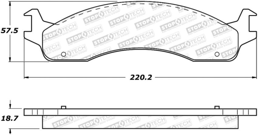 Stoptech 308.06550 Street Brake Pads