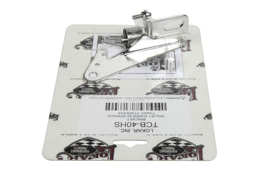 LOKAR LOKTCB-40HS Throttle Cable Bracket Holley Sniper Stainless