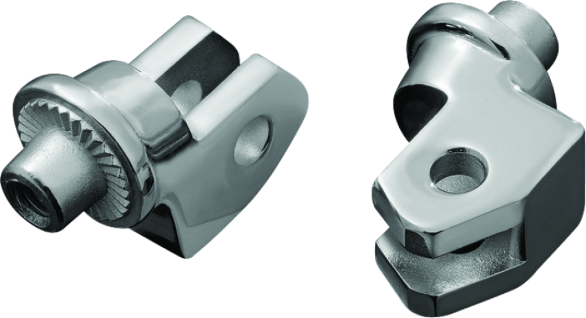 Kuryakyn 8814 Splined Peg Adapter Yamaha Front Chrome
