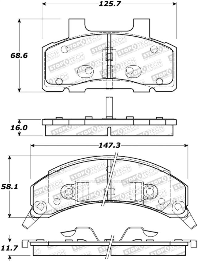 Stoptech 308.02150 Street Brake Pads