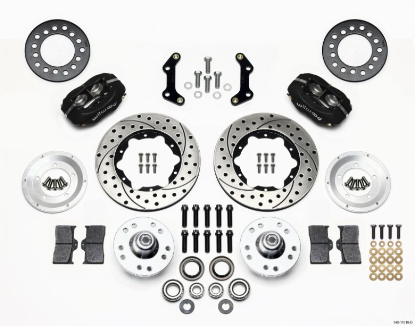 Wilwood 140-11019-D Forged Dynalite Front Kit 11.00in Drilled 73-80 CDP A B E & F Body