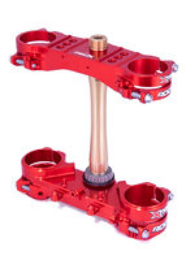 XTrig 501330101201 18-21 Honda CRF 250 R/ CRF 450 R ROCS Tech Triple Clamp 22 mm. Offset M12 - Red