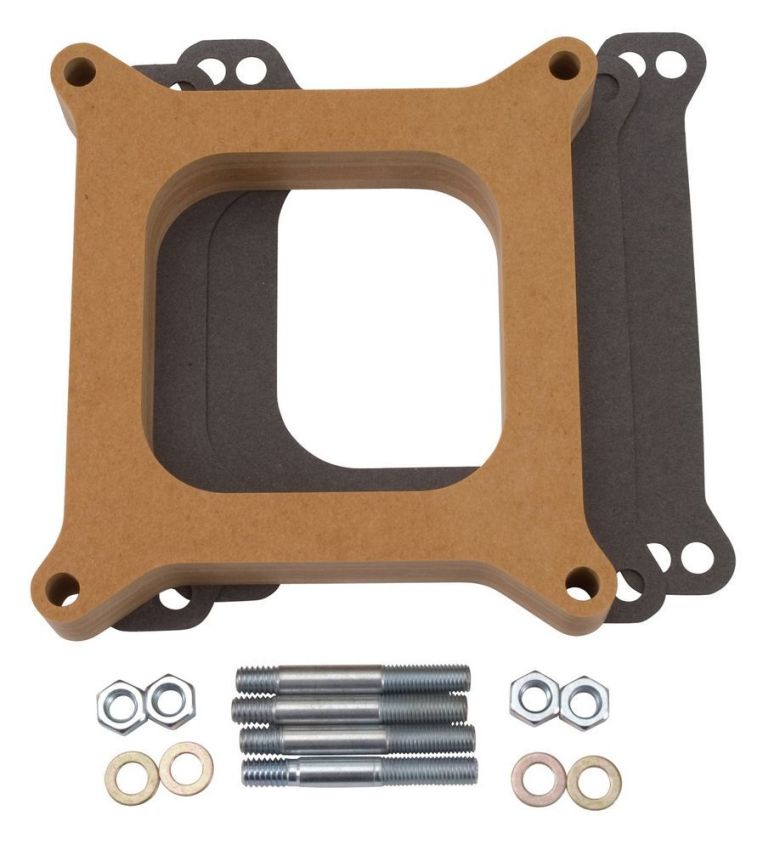 EDELBROCK EDE8720 Carburetor Spacer - 1in Thick - Wood