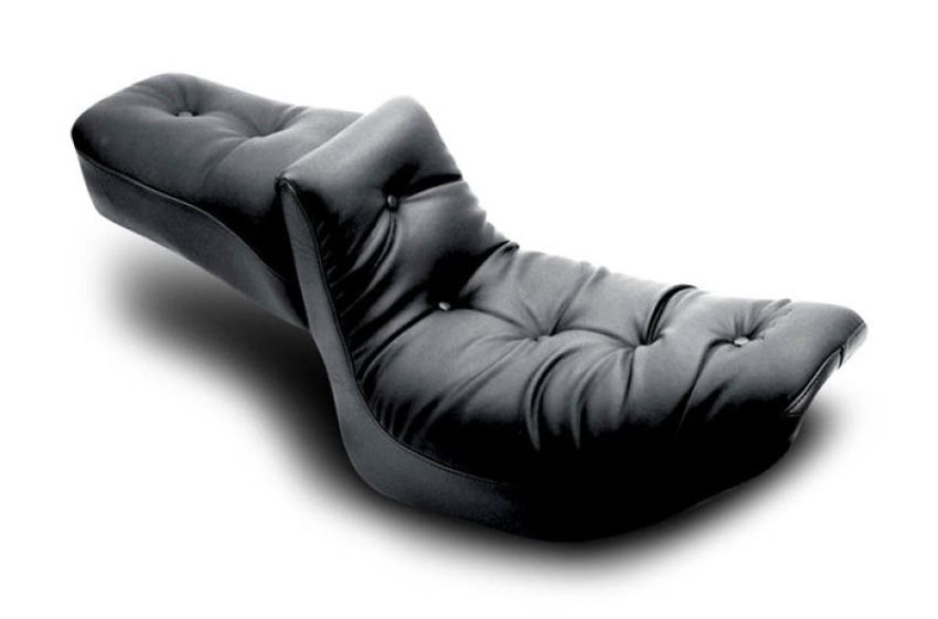 Mustang Motorcycle 75083 Mustang 82-00 Harley FXR 2PC Seat Regal - Black