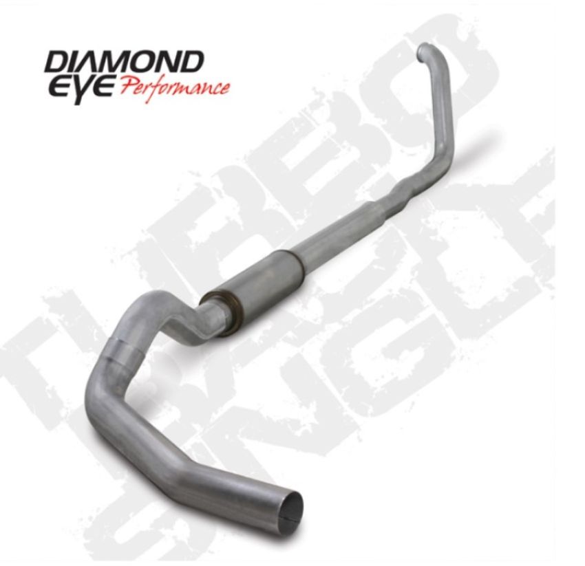 Diamond Eye Performance K5323A Diamond Eye KIT 5in TB SGL AL: 00-03 FORD 7.3L F250/F350