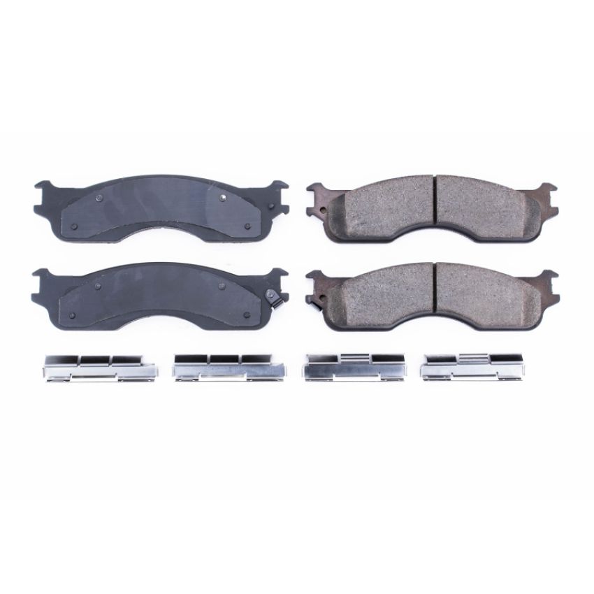 PowerStop 17-1054 PowerStop - Z17 Low-Dust Ceramic Brake Pads with Hardware