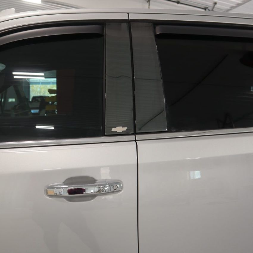 Putco 402669BPGM-1 14-18 Chevy Silverado LD - Fits Double Cab/Crew Cab - 4pcs Black Platinum Pillar Posts