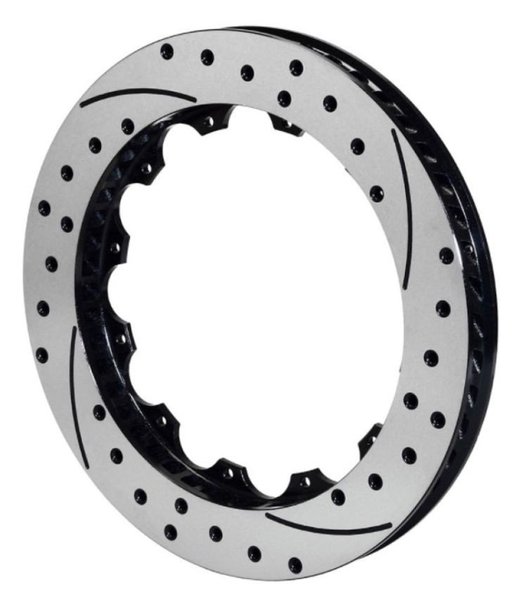 Wilwood 160-11310-BK Rotor-SV-SRP 72 Iron-LH-Drill-BLK 14.25 x 1.10 - 12 on 8.75in