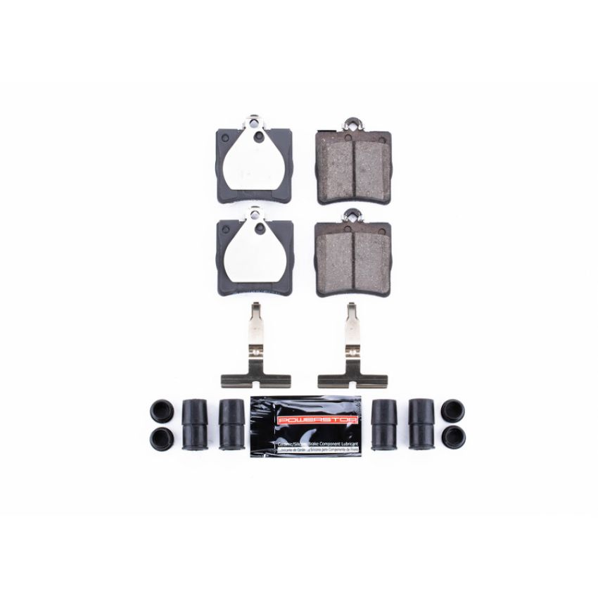 PowerStop Z23-779 PowerStop - Z23 Daily Driver Carbon-Fiber Ceramic Brake Pads with Hardware Kit