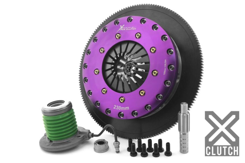 XCLUTCH XKFD23656-2G 05-10 Ford Mustang GT 4.6L 9in Triple Solid Organic Clutch Kit