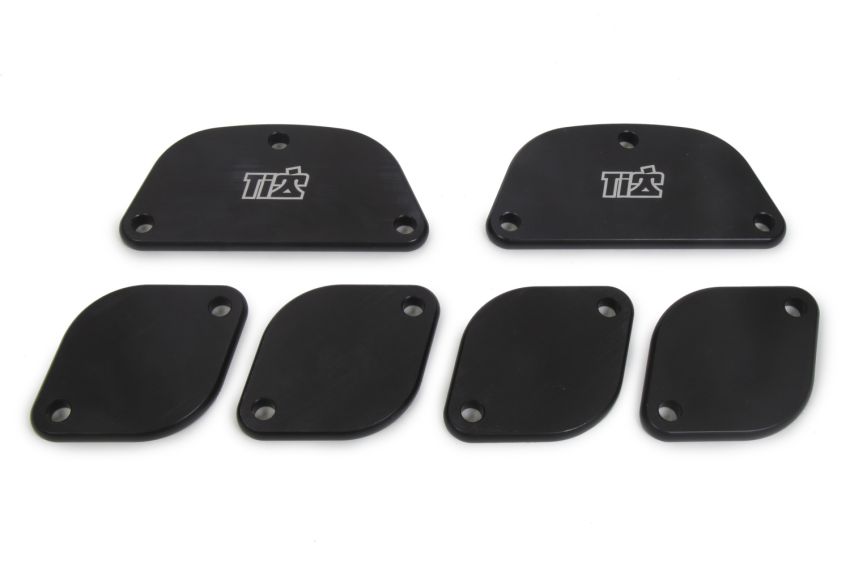 Ti22 PERFORMANCE TIP5120 Exhaust Port Blockoffs Aluminum Spread Port