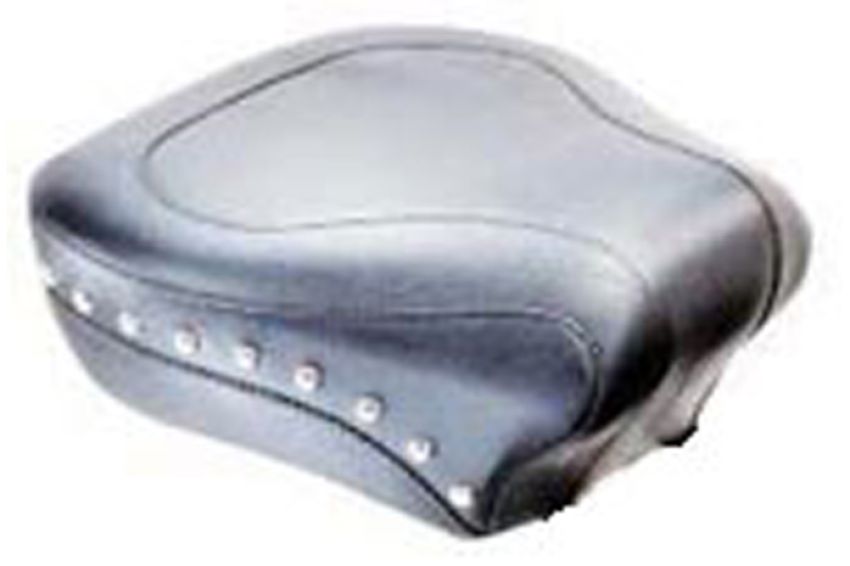 Mustang Motorcycle 75509 Mustang 84-06 Harley Standard Rear Tire Wide Touring Passenger Seat w/Studs - Black