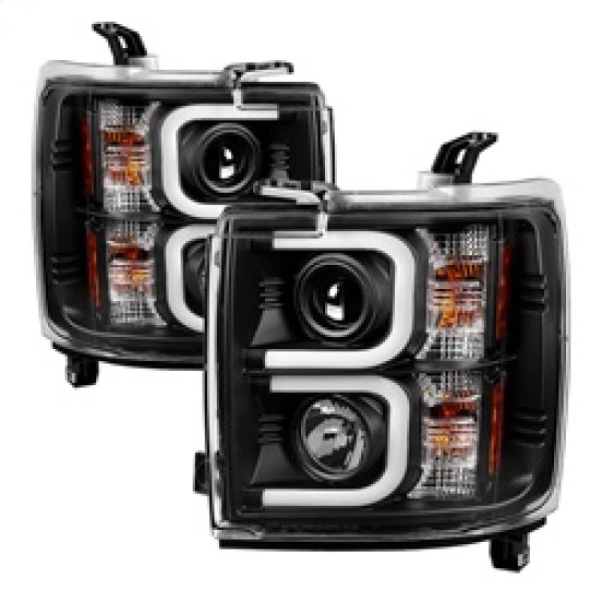 SPYDER 5081032 Projector Headlights - Light Bar DRL - Black