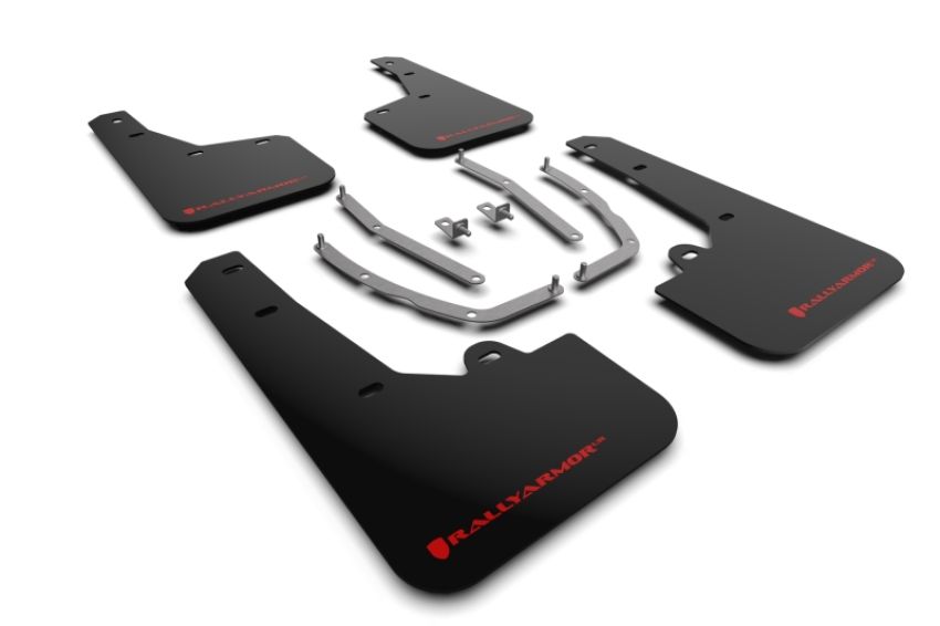 Rally Armor MF75-UR-BLK-RD Black Mud Flap/Red Logo