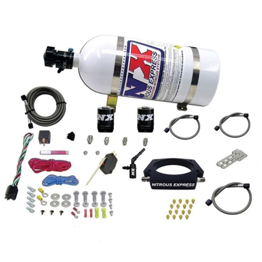 Nitrous Express 20962-10 LT2 C8 NITROUS PLATE SYSTEM (50-300HP) W/ 10LB BOTTLE