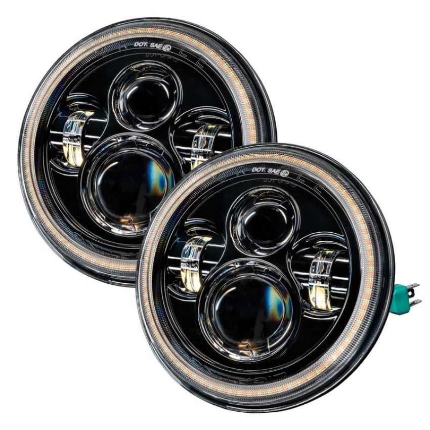Oracle Lighting 5769-123 ORACLE Lighting 2007-2018 Jeep Wrangler JK Switchback LED Halo Headlights